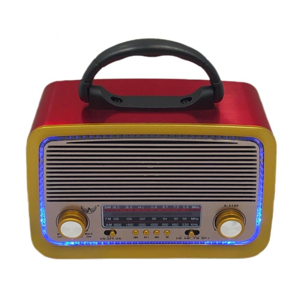 Rádio portátil a-3199 altomex vermelho