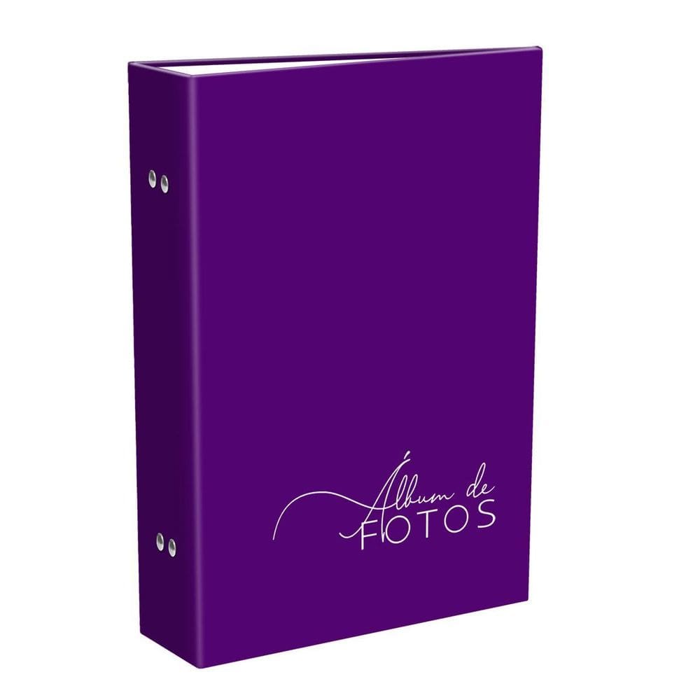 Album para 208 fotos 10x15 roxo mágico mistérios lembranças