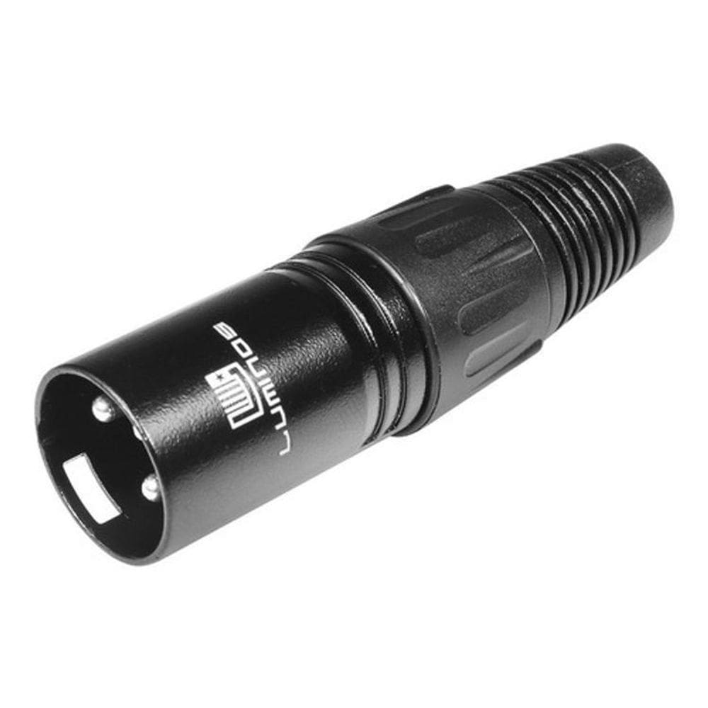 Conector Plug Xlr Macho Linha Profissional Lu71216Bk Luminos