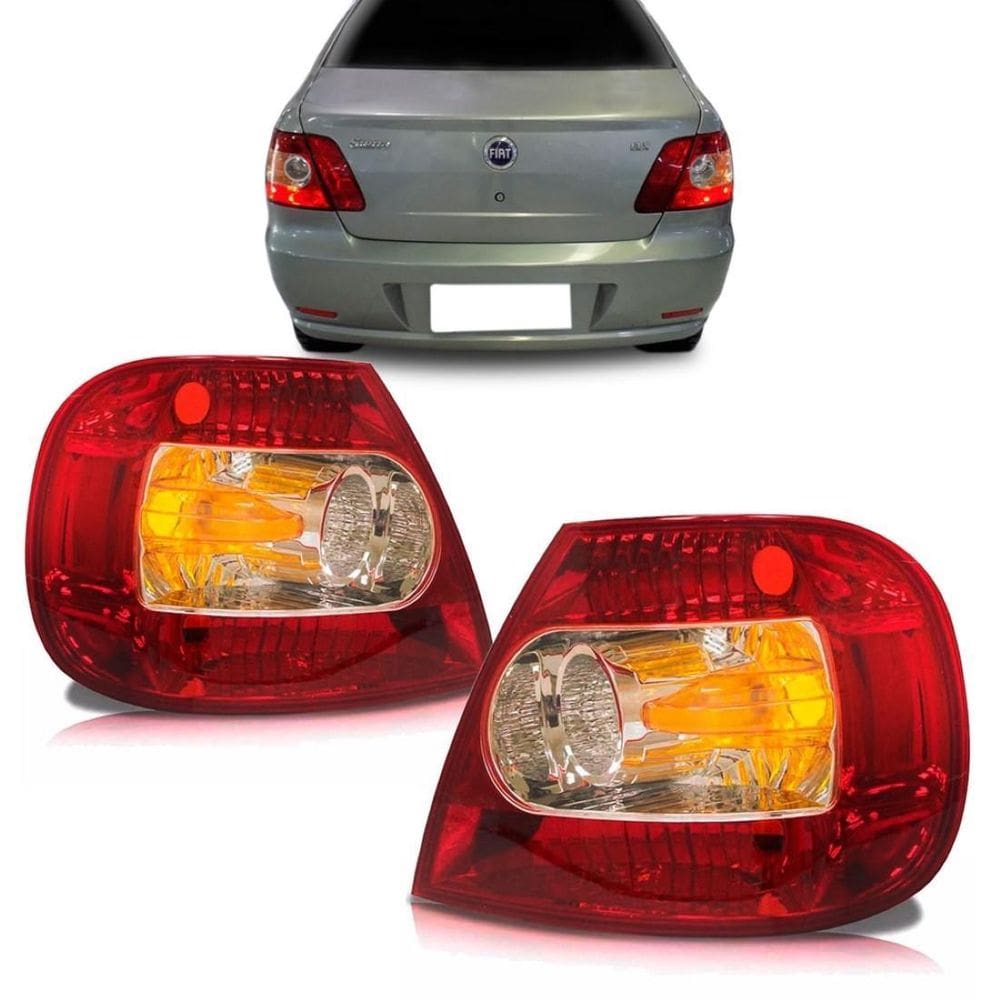 Par lanterna traseira fiat siena 2004 2005 2006 2007 2008