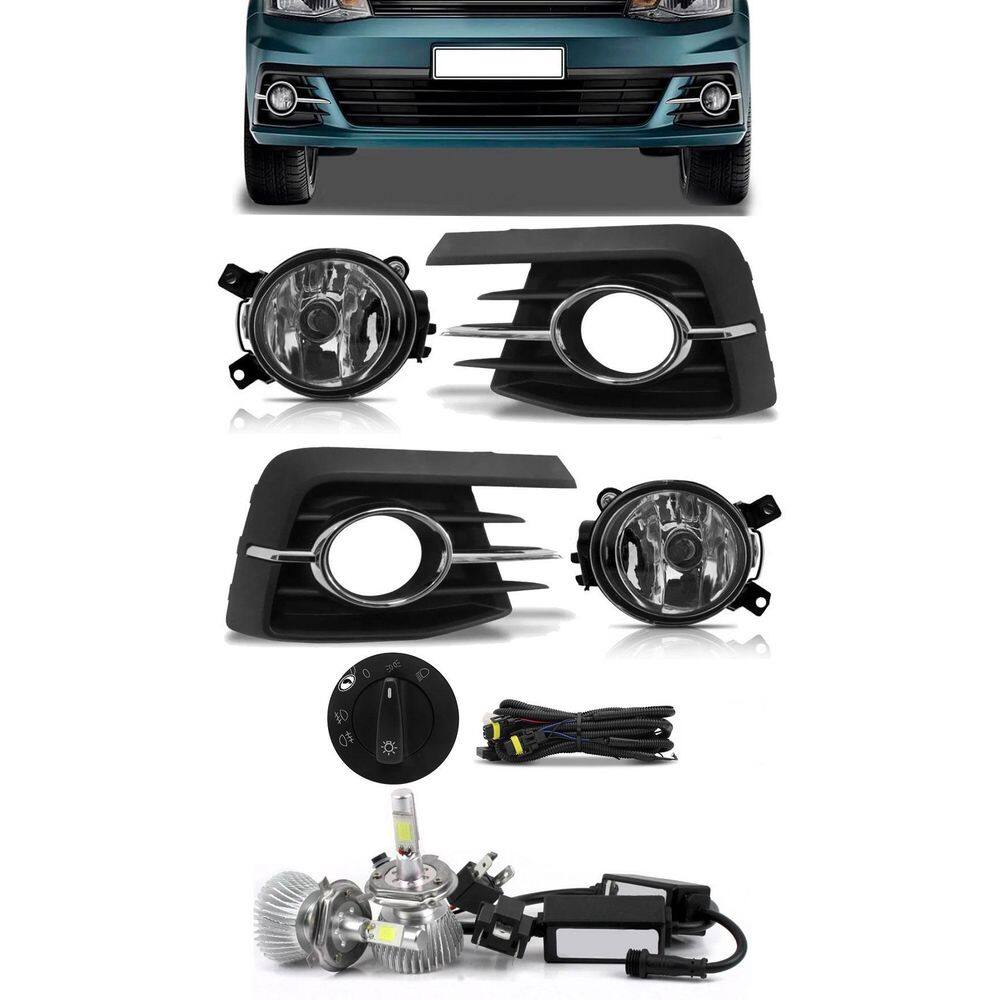 Kit Farol Milha Neblina Gol Voyage G7 2016 A 2018 Friso