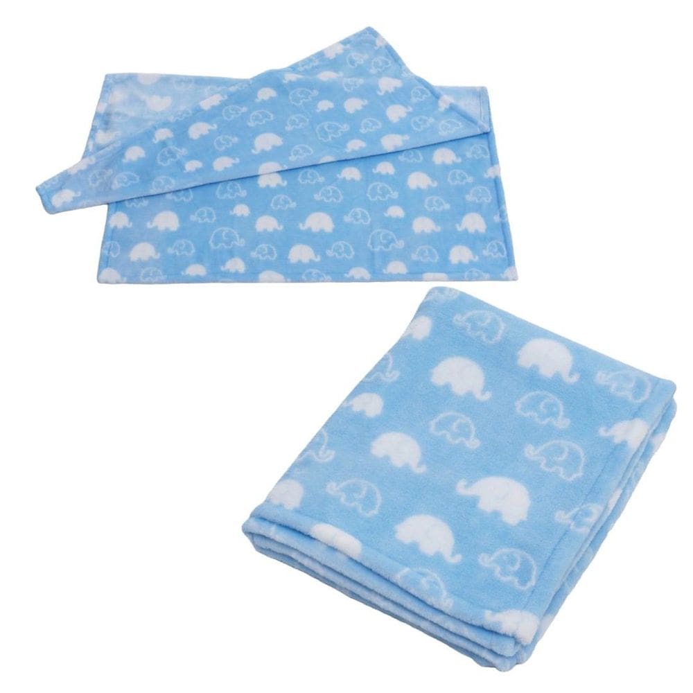 Cobertor Infantil Soft Manta Microfibra Antialérgico Azul