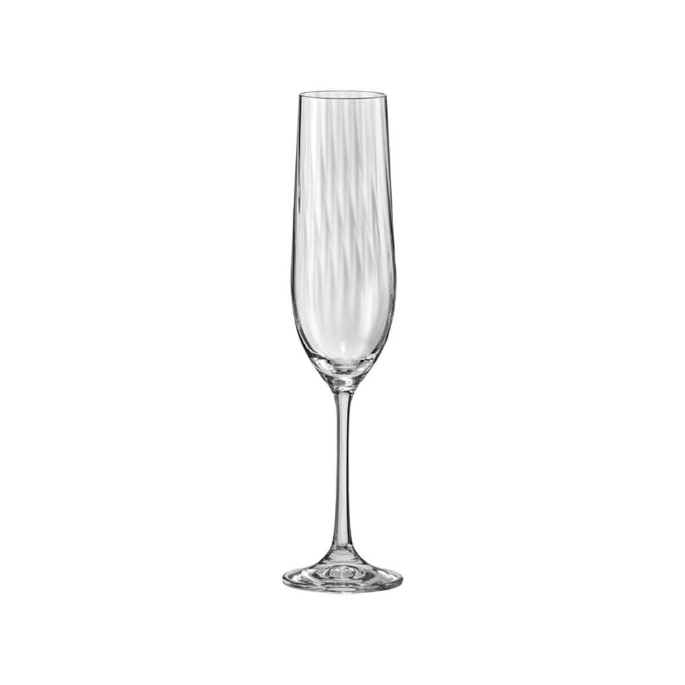 Taça espumante dream 190 ml cristal transparente textura