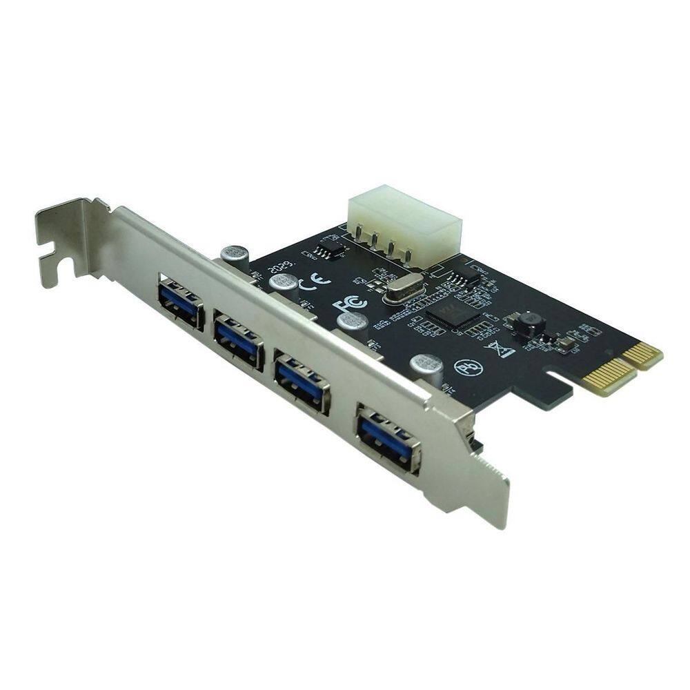 Placa usb 3.0 pci-e 4 portas 5gbps pci-express pc lt-612