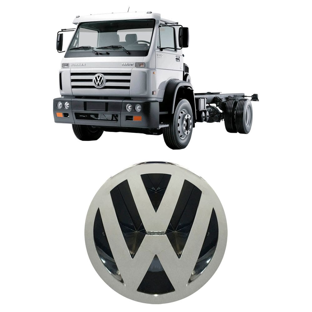 Emblema Grade Caminhão Vw Delivery Titan Worker 23Cm C/ Tela