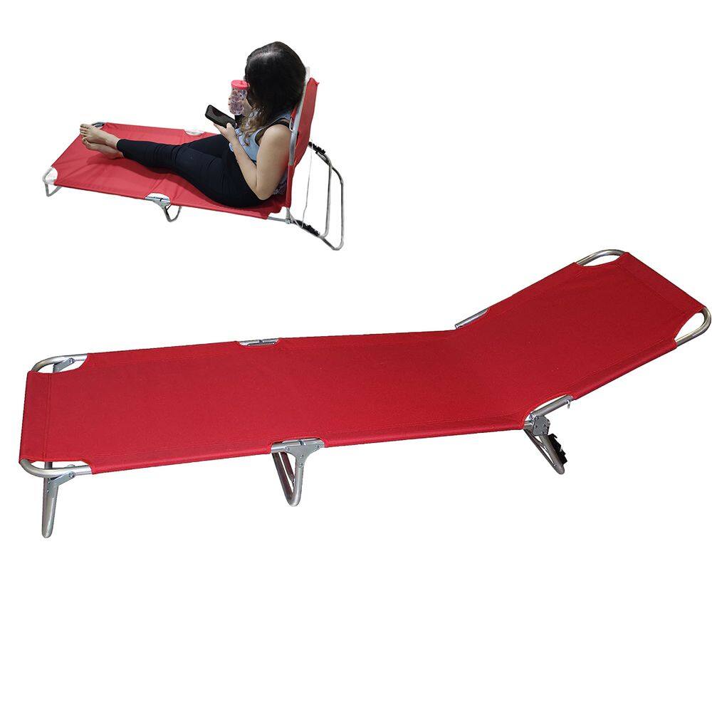Cadeira Espreguiçadeira 3 Posiçoes Dobravel Reclinavel Jardim Quintal Piscina Praia Sol