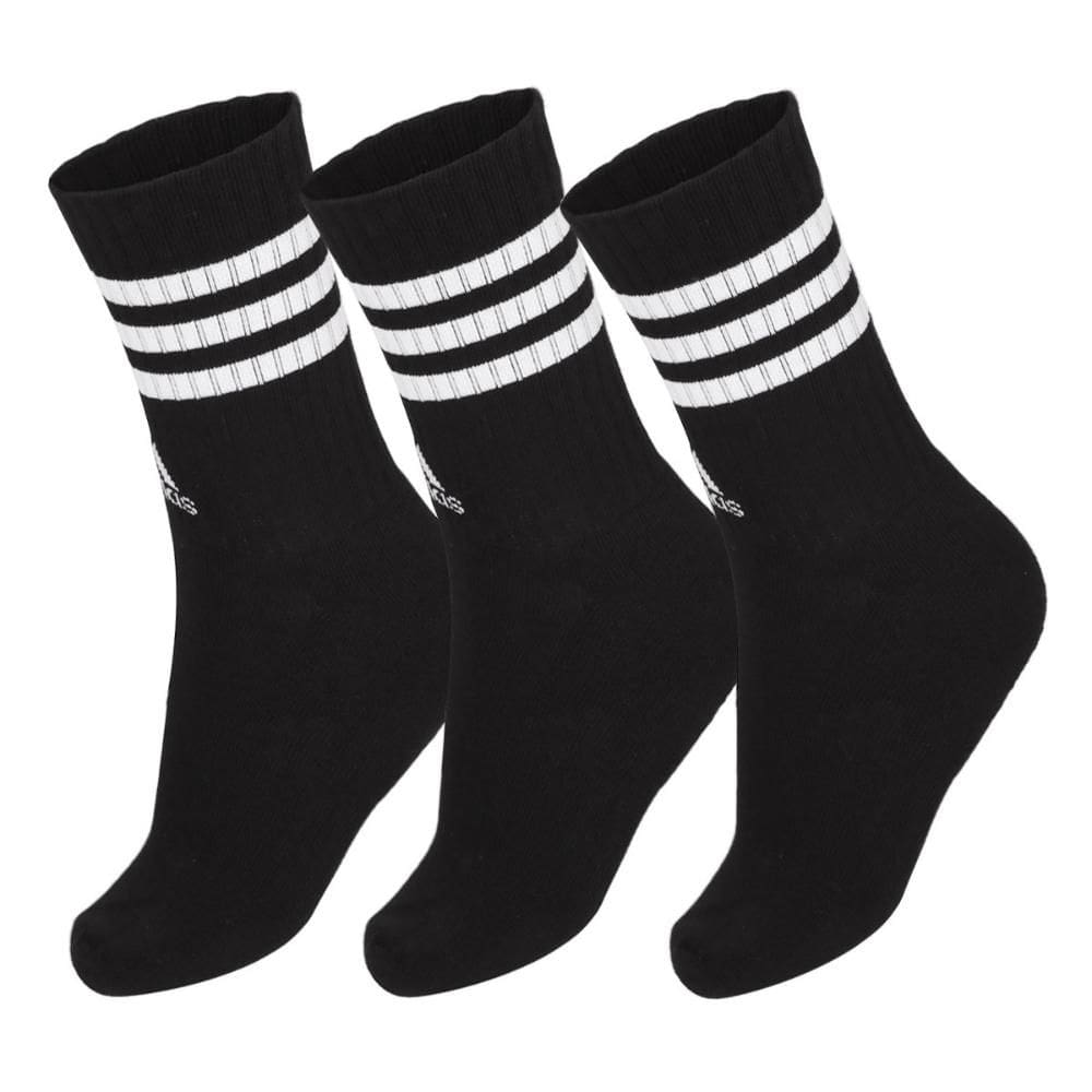 Meia Adidas 3S 38 ao 40 - Pack com 03 Pares - Preta