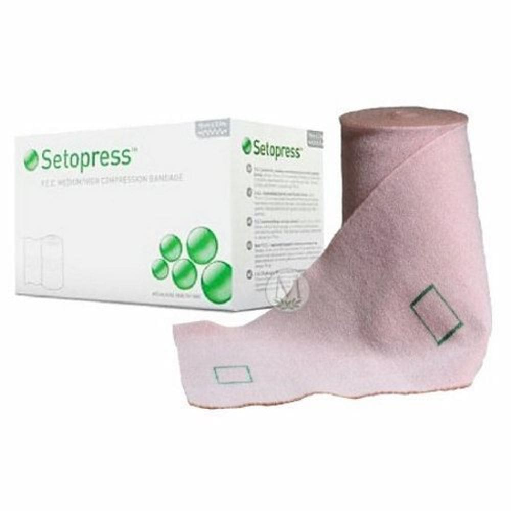 Bandagem de compressão de 10 cm x 4 jardas, 1 cada por Molnlycke (pacote com 6)