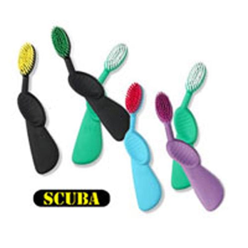 Escova de dentes Scuba para canhotos da Radius Toothbrush (pacote com 6)