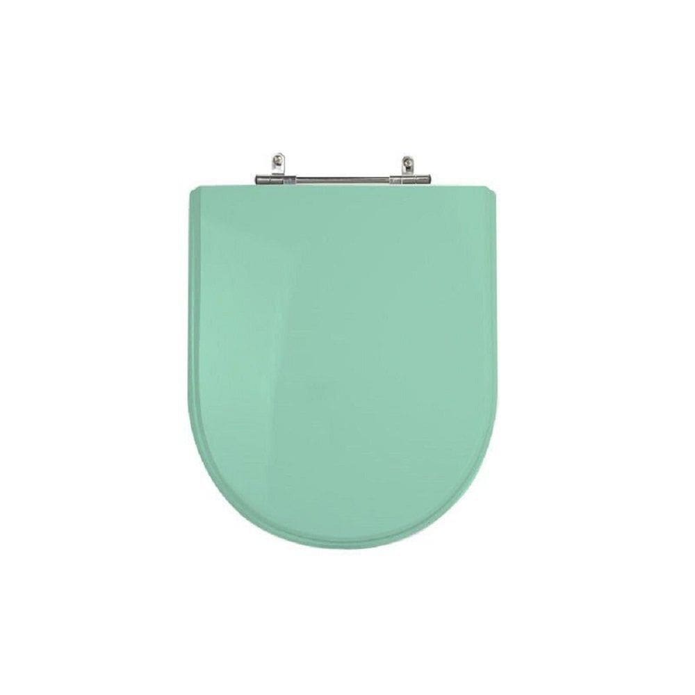 Assento Sanitário Poliéster Para Louça Link/Carrara/Belle Époque Deca Aço Verde Acqua