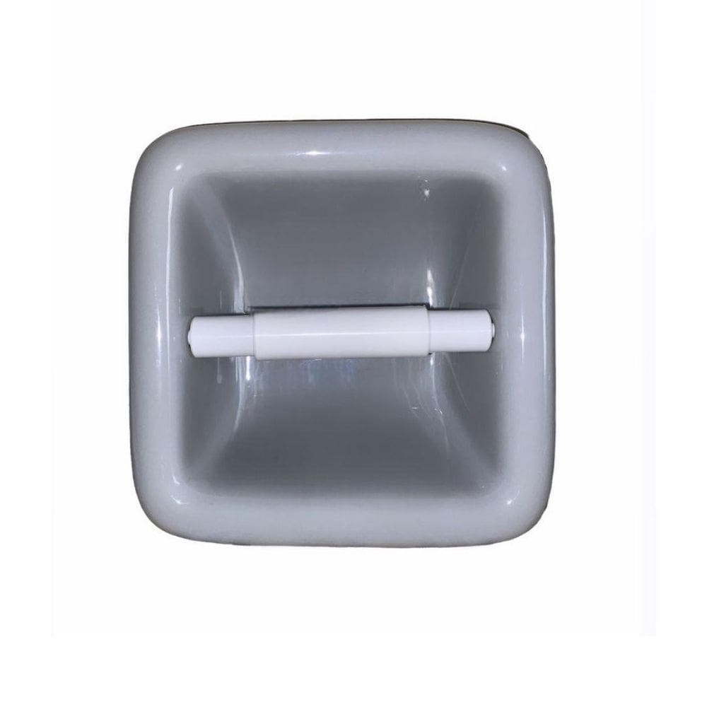 Papeleira Suporte Papel Higienico Cinza Claro Louça Icasa