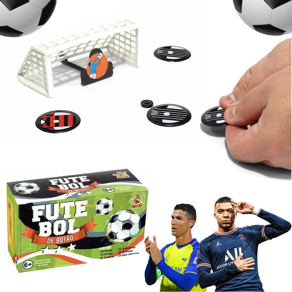 Futebol de botão completo com 2 times