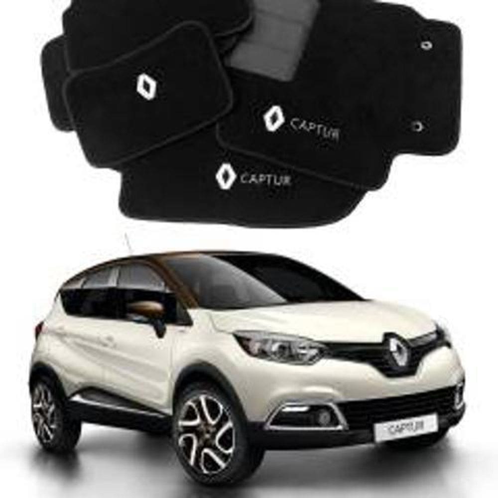 Tapete automotivo renault captur em carpet linha luxo