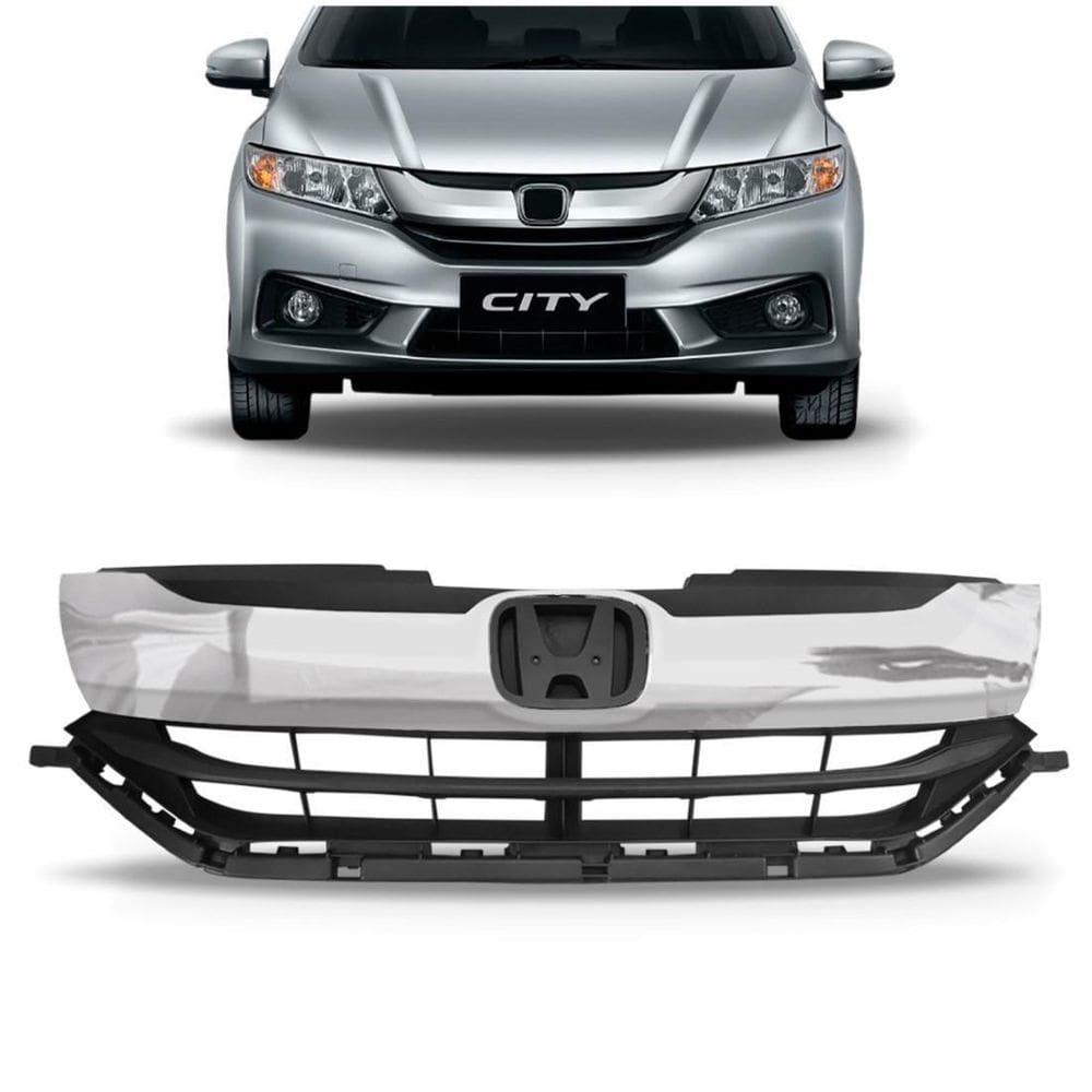 Grade honda city 2015 2016 2017 com friso cromado nova