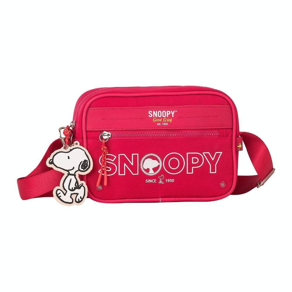 Bolsa Transversal Oficial Snoopy Colors Nylon Sp2847 Pink