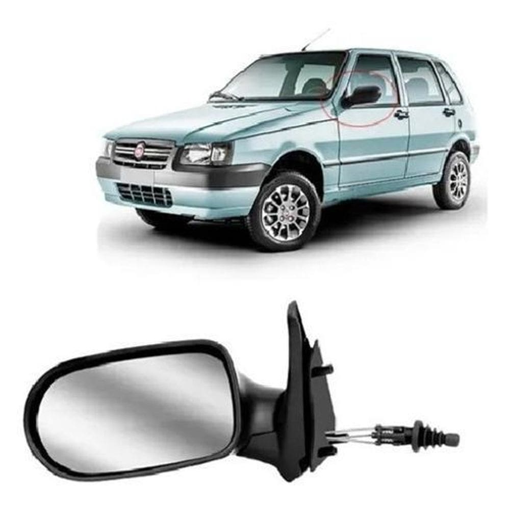 Retrovisor Manual Uno Fire 05/10 4 Portas - Direito657100