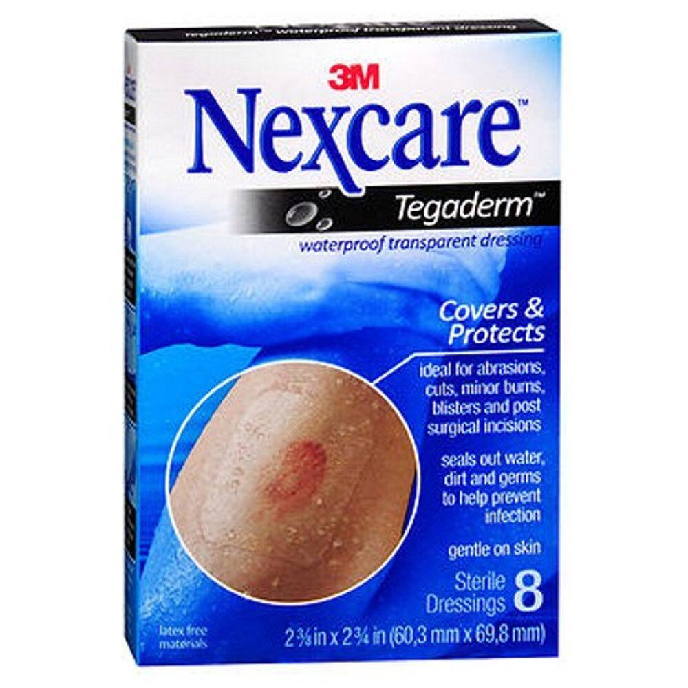 Nexcare Tegaderm impermeável transparente curativo 2-3/8-polegadas x 2-3/4 polegadas, 8 contagem por Nexcare
