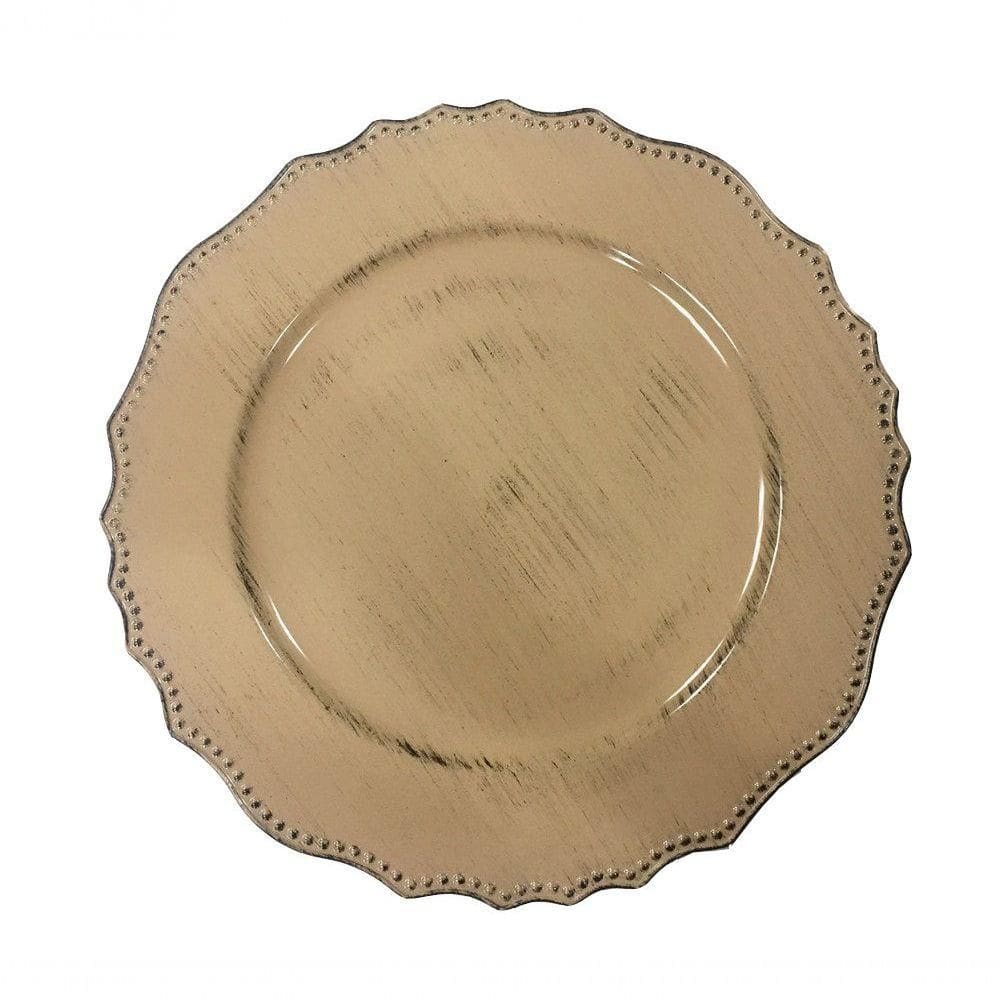 Sousplat Vintage Bege Claro - Rafimex