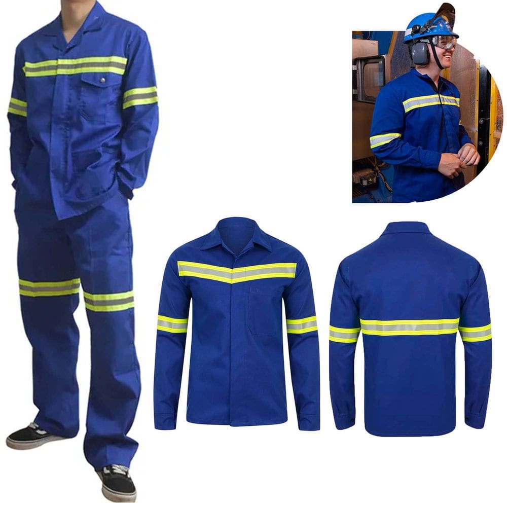 Conjunto Uniforme EPI Faixa Refletiva Nr10 Segurança do Trabalho Construção Obra Serviço Eletricista Mecanico