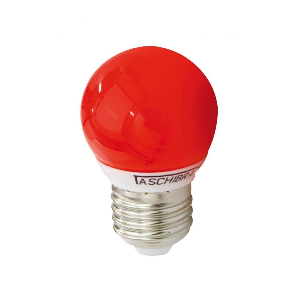 Lâmpada LED Bolinha Taschibra 1W 220v Luz Vermelha Vermelho