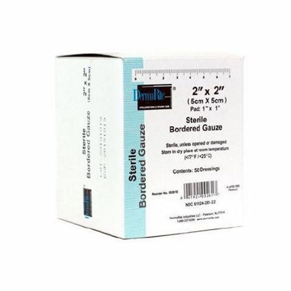 Curativo adesivo de 2 x 2 polegadas de gaze estéril 50 unidades da DermaRite (pacote com 6)