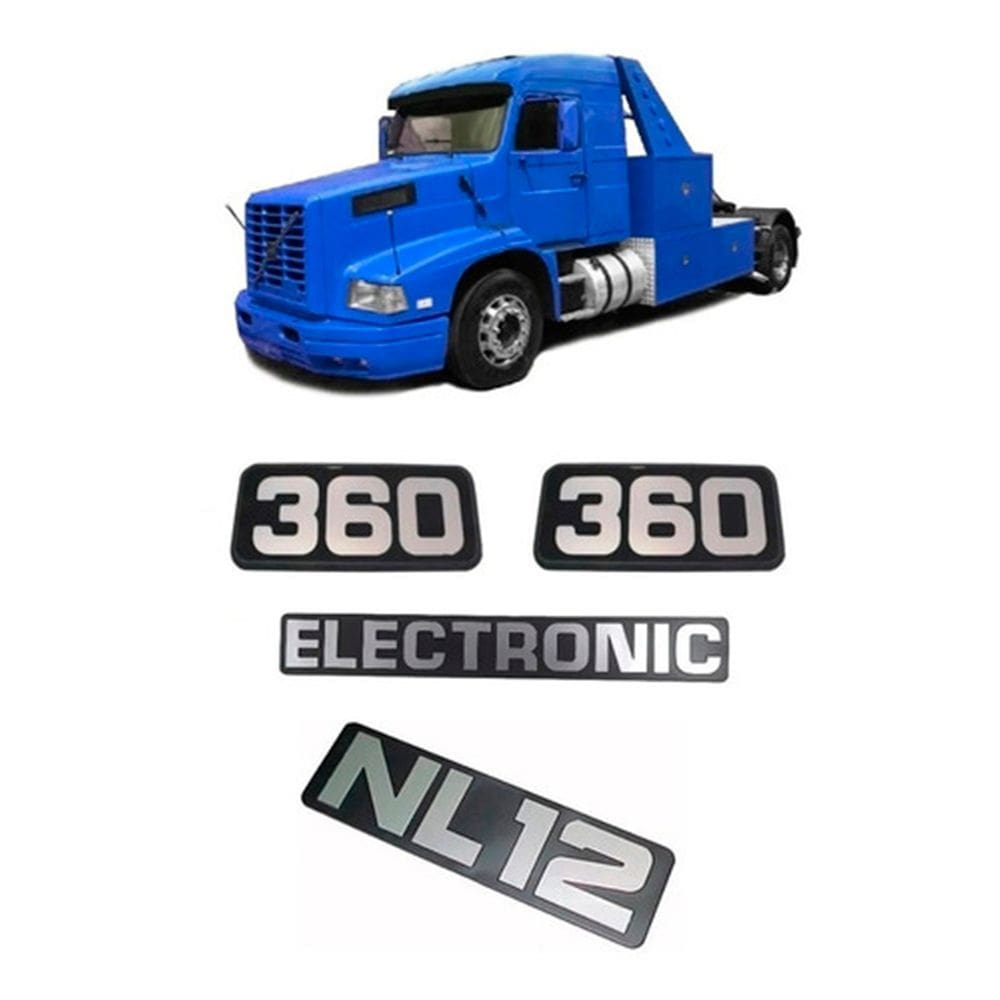 Kit Emblema Cabine Grade Caminhão Volvo Nl 12 360 Eletronic