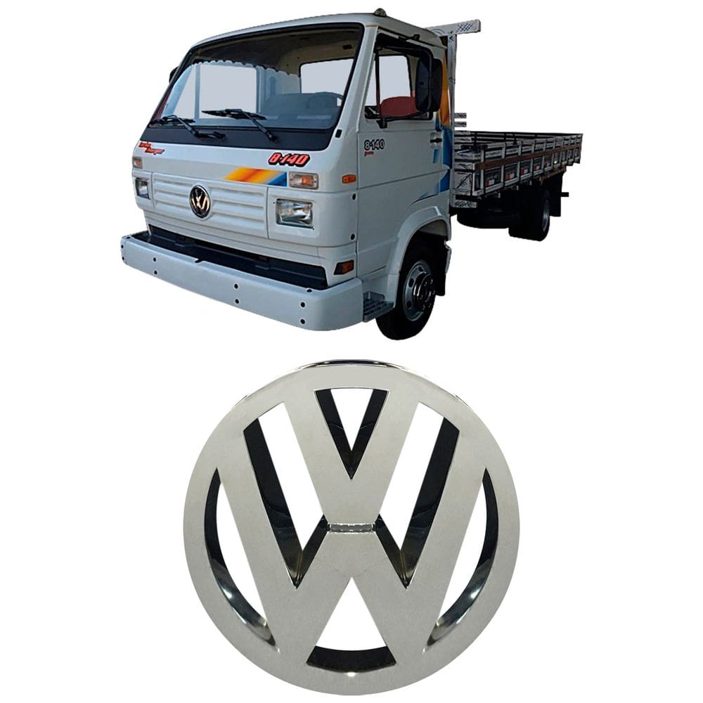 Emblema Grade Caminhão Vw 8150 13180 1994 A 2000 23Cm S/Tela