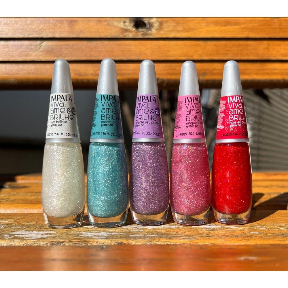 Esmalte Gliltter Impala Viva Ame Brilhe