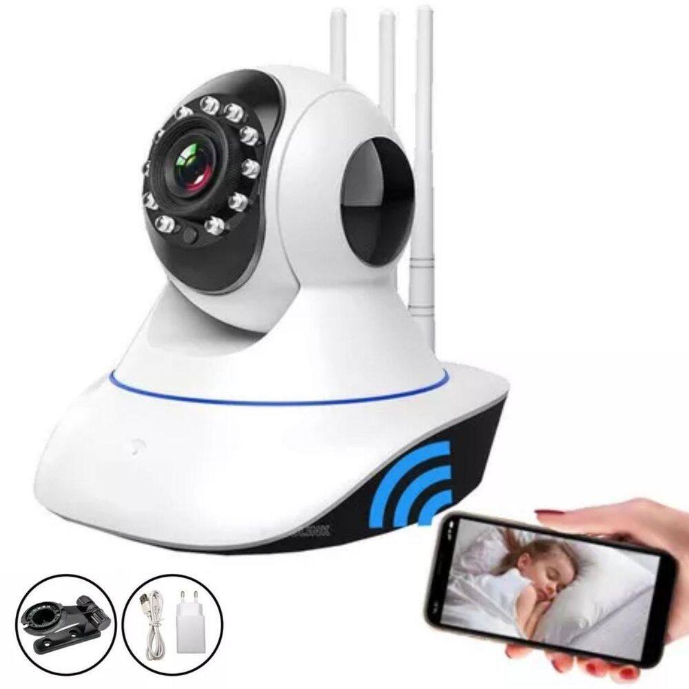 Camera 3 antenas ip wifi sistema yoosee wifi barata