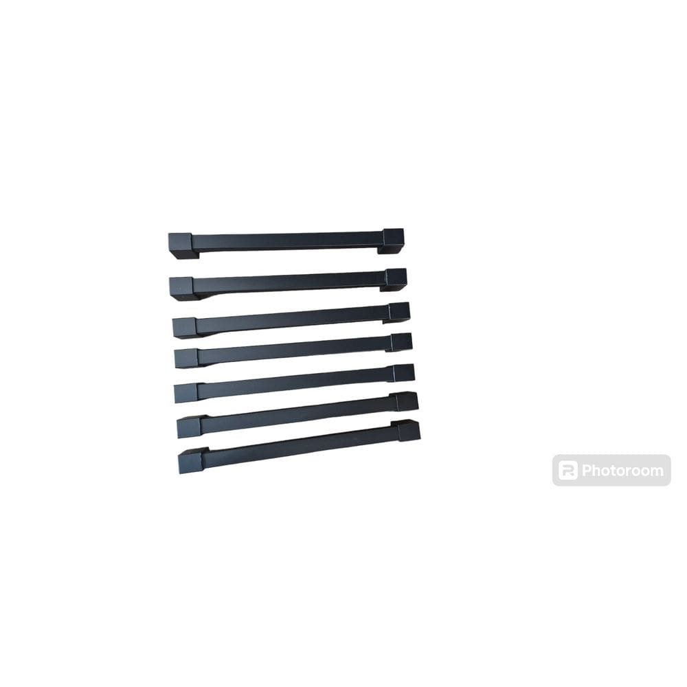 Puxador Armário Móveis em Geral Gaveta  preto 201/190mm -7 unidade - com parafusos