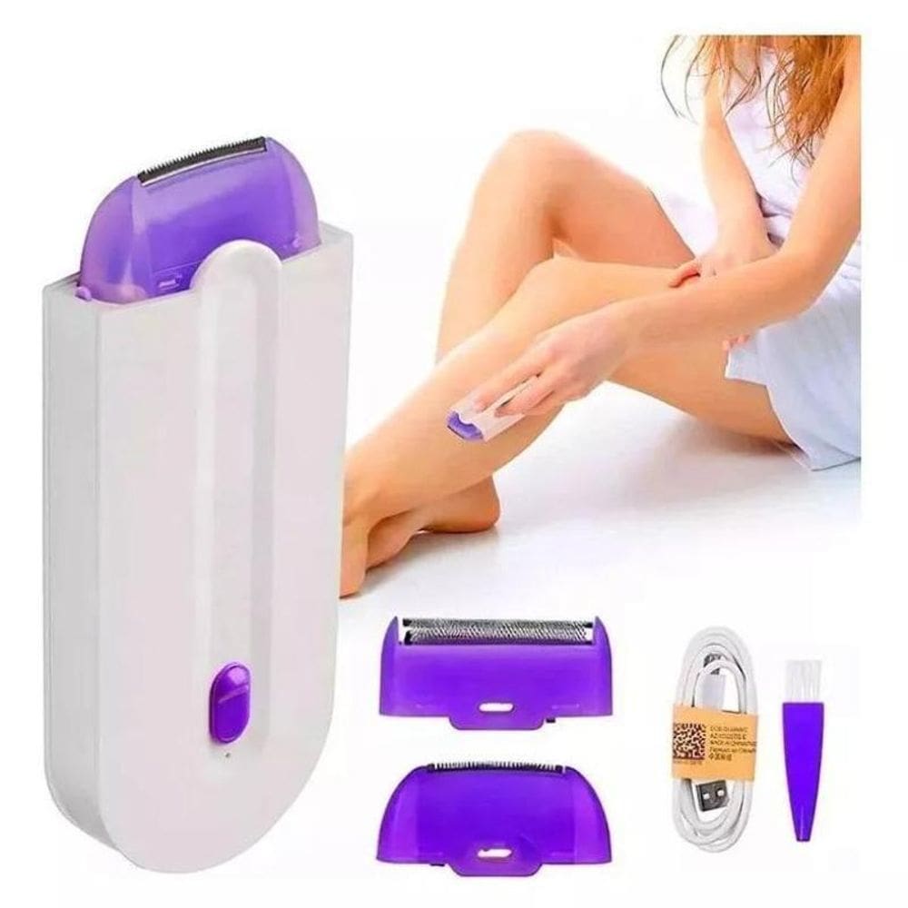 Depilador recarregável facial e corporal ambos os gêneros