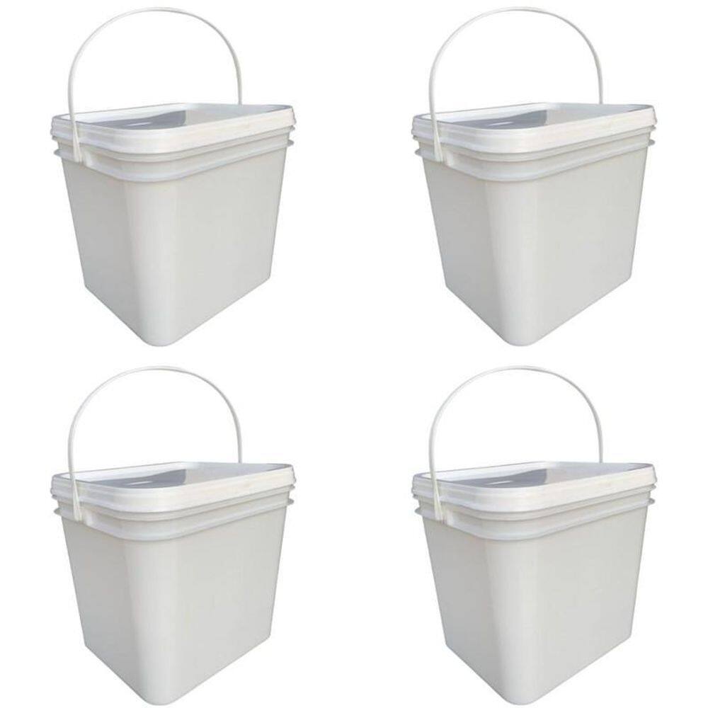 Balde mt retangular 3.6l - 4 pçs