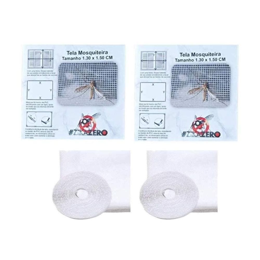 Kit 2 Telas Mosqueteiro Proteção Janela Anti Inseto Mosquito