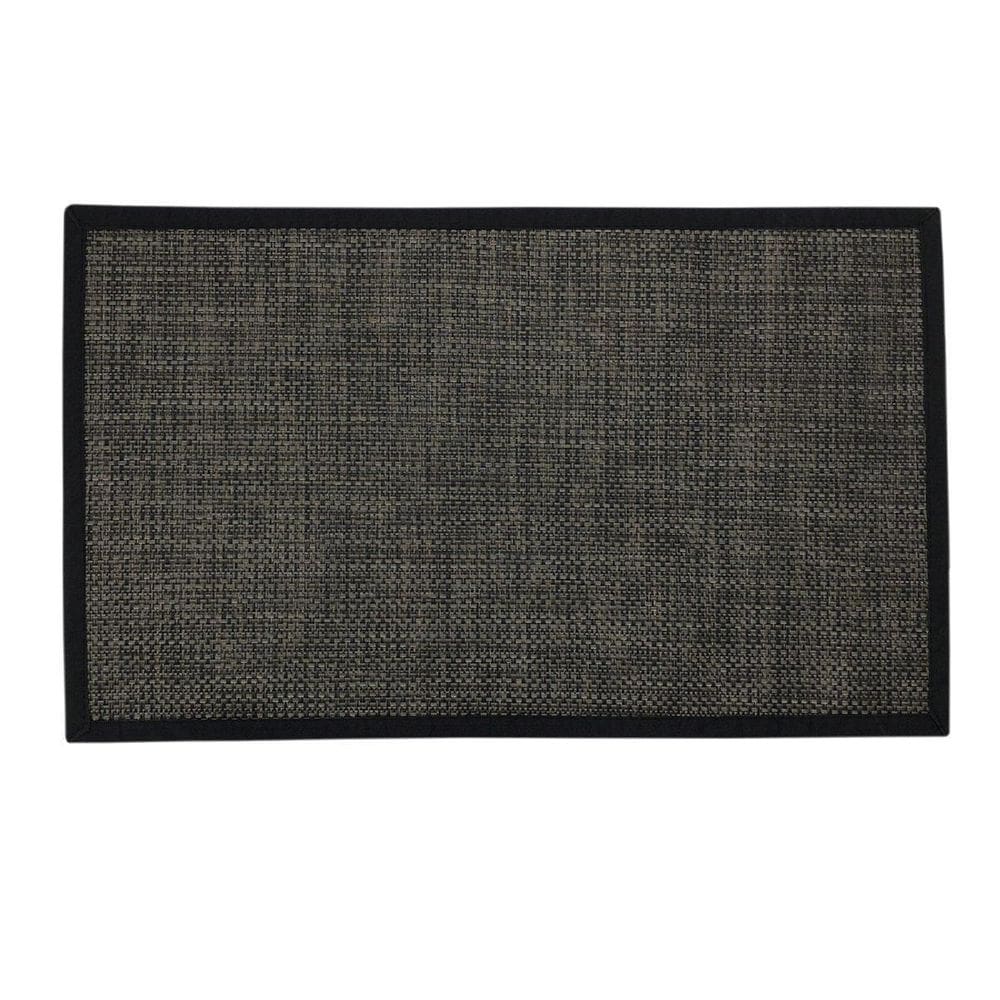 Tapete pratik preto 100cmx140cm sala e cozinha - jolitex