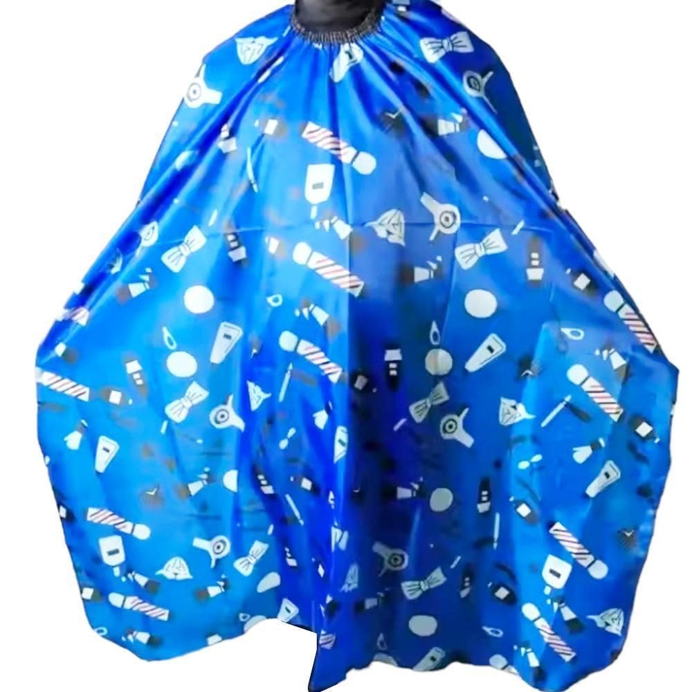 Capa De Corte Personalizada Barbeiro Cabeleireiro Azul