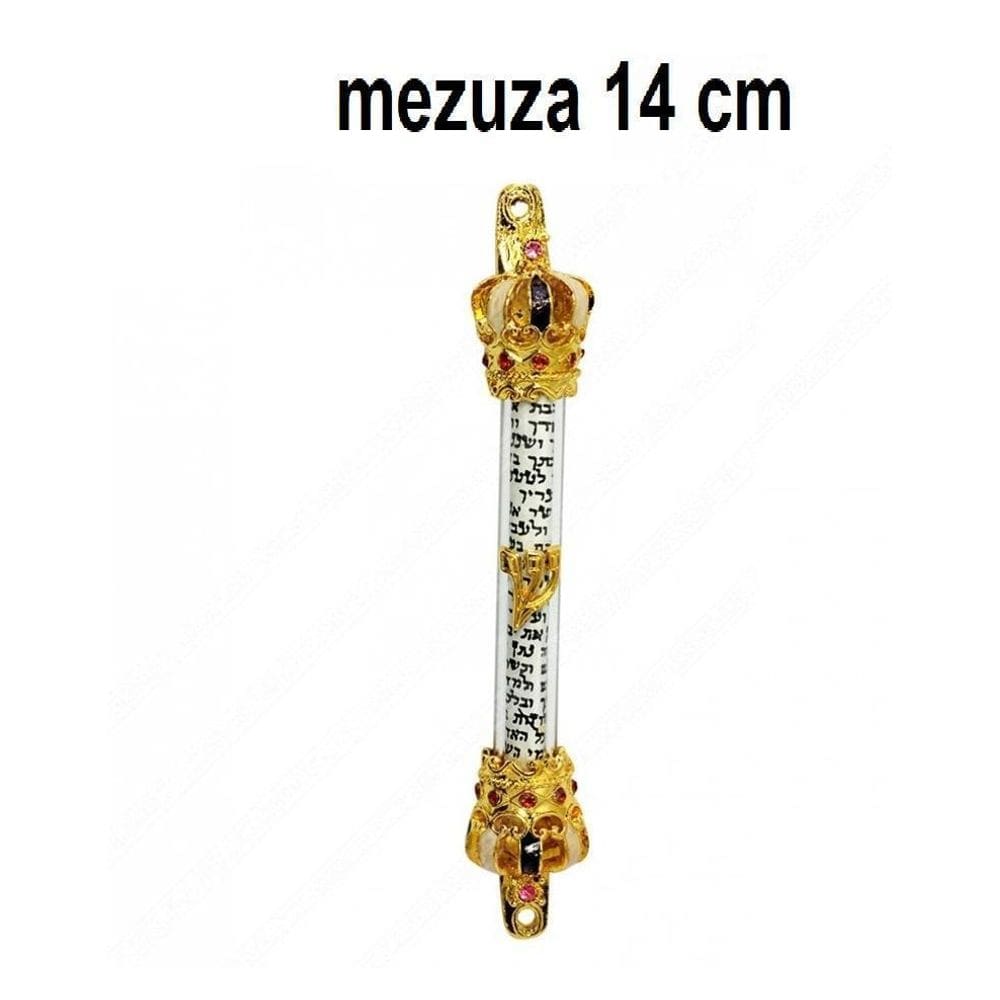 Mezuzá Judaico Luxo + Pergaminho - Importada De Israel