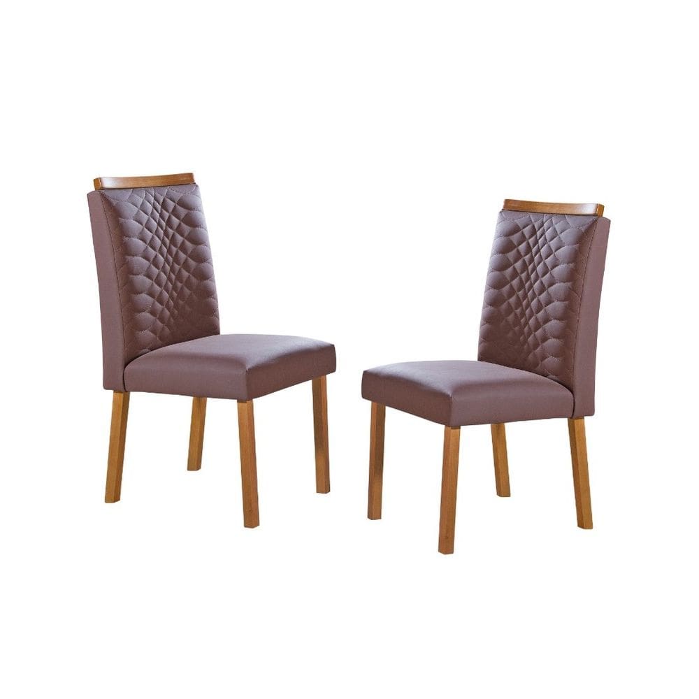 Cadeiras para Mesa de Jantar Estofada - Hamburgo - Art Salas