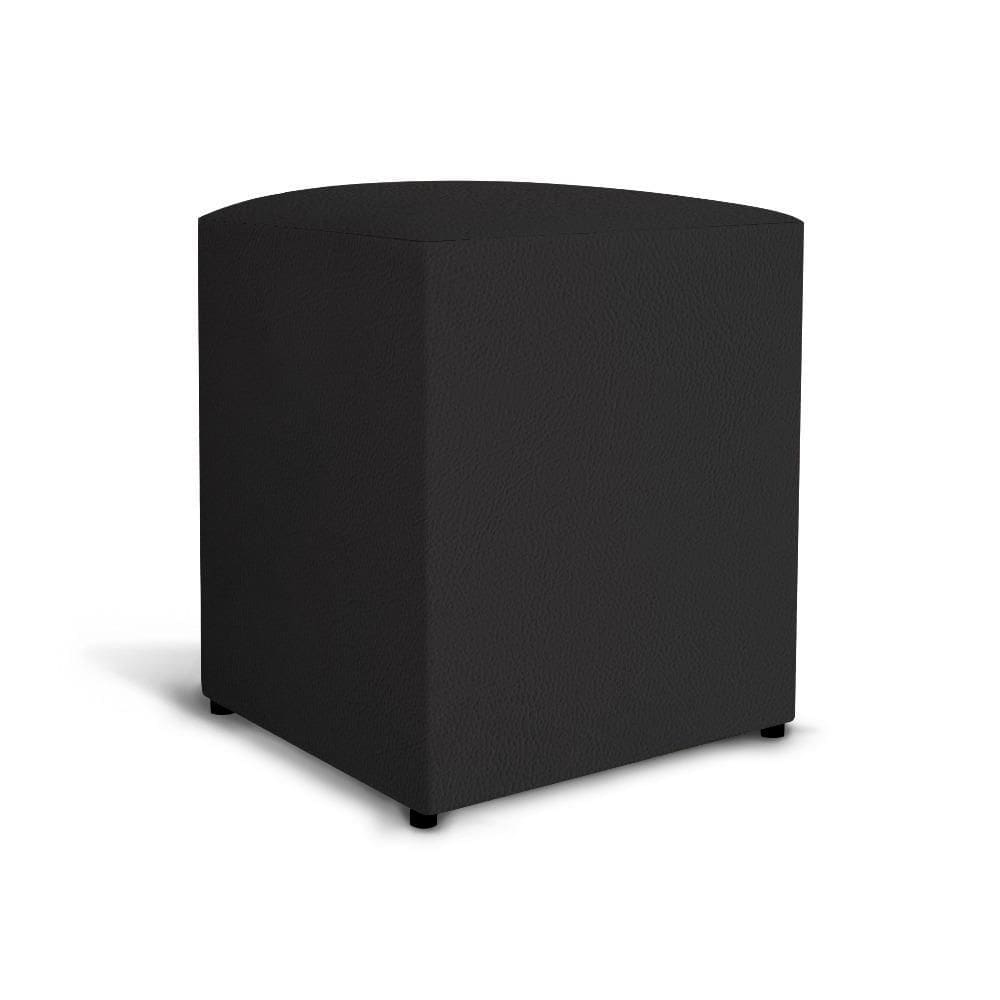 Puff Padrão Material Sintético -  Qd  - - Preto