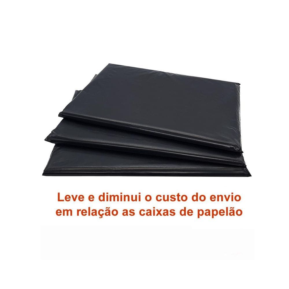 Saco plástico com lacre 80x60 300 unidades cinza/eco