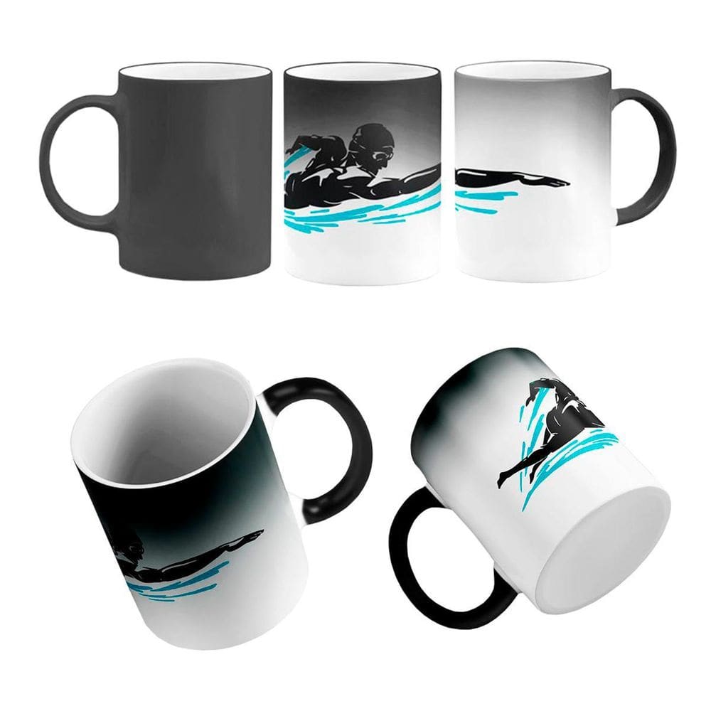 Caneca mágica natação atleta academia força foco