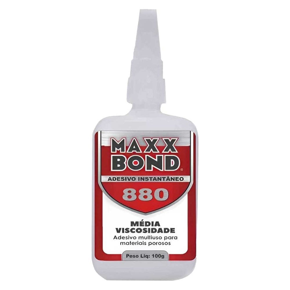 Super Cola Adesivo Instantâneo  880 Multiuso 100g -Maxx Bond