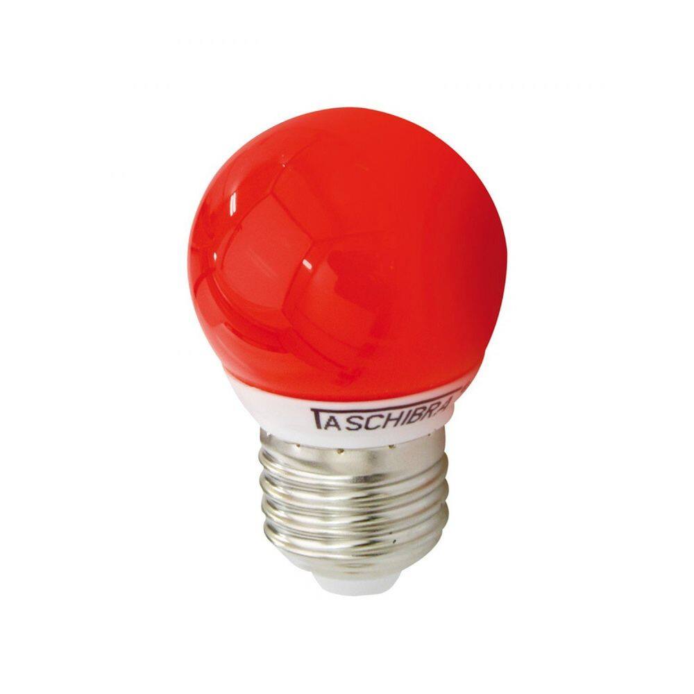 Lâmpada LED Bolinha Taschibra 1W 127v Luz Vermelha Vermelho