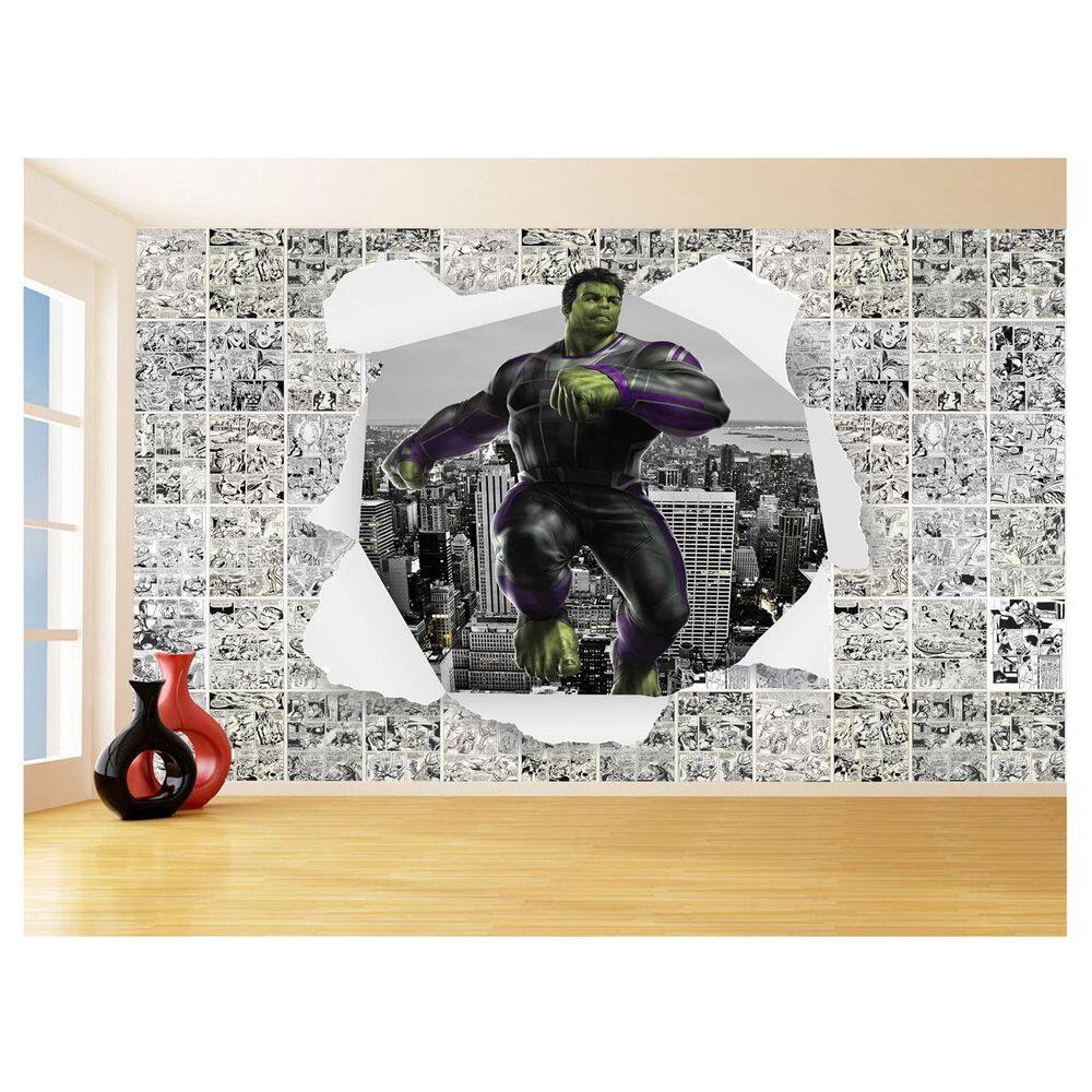 Papel De Parede 3D Heróis Página Quadrinhos Hq 3,5M Nhma233