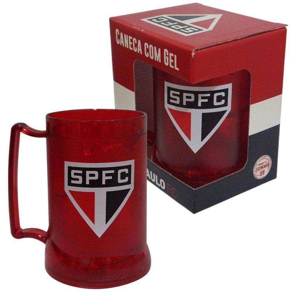 Caneca são paulo gel congelante 400 ml escudo oficial