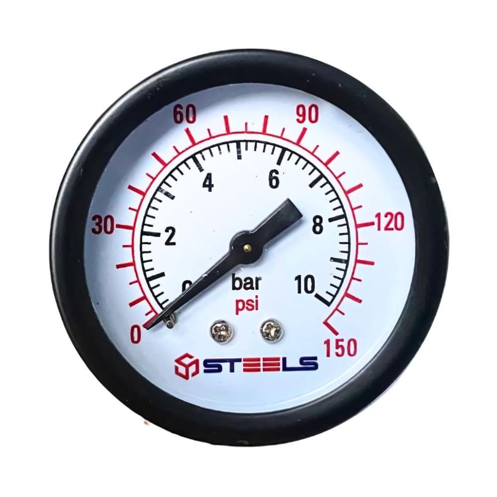 Manômetro Horizontal Rosca Traseira 1/8 Npt 150 Psi 40 Mm