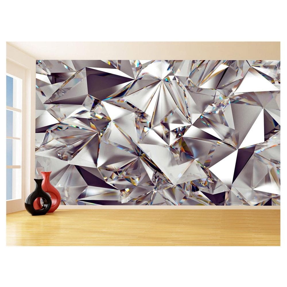Papel De Parede Textura Diamante Pedra Prisma 3,5M Txt218