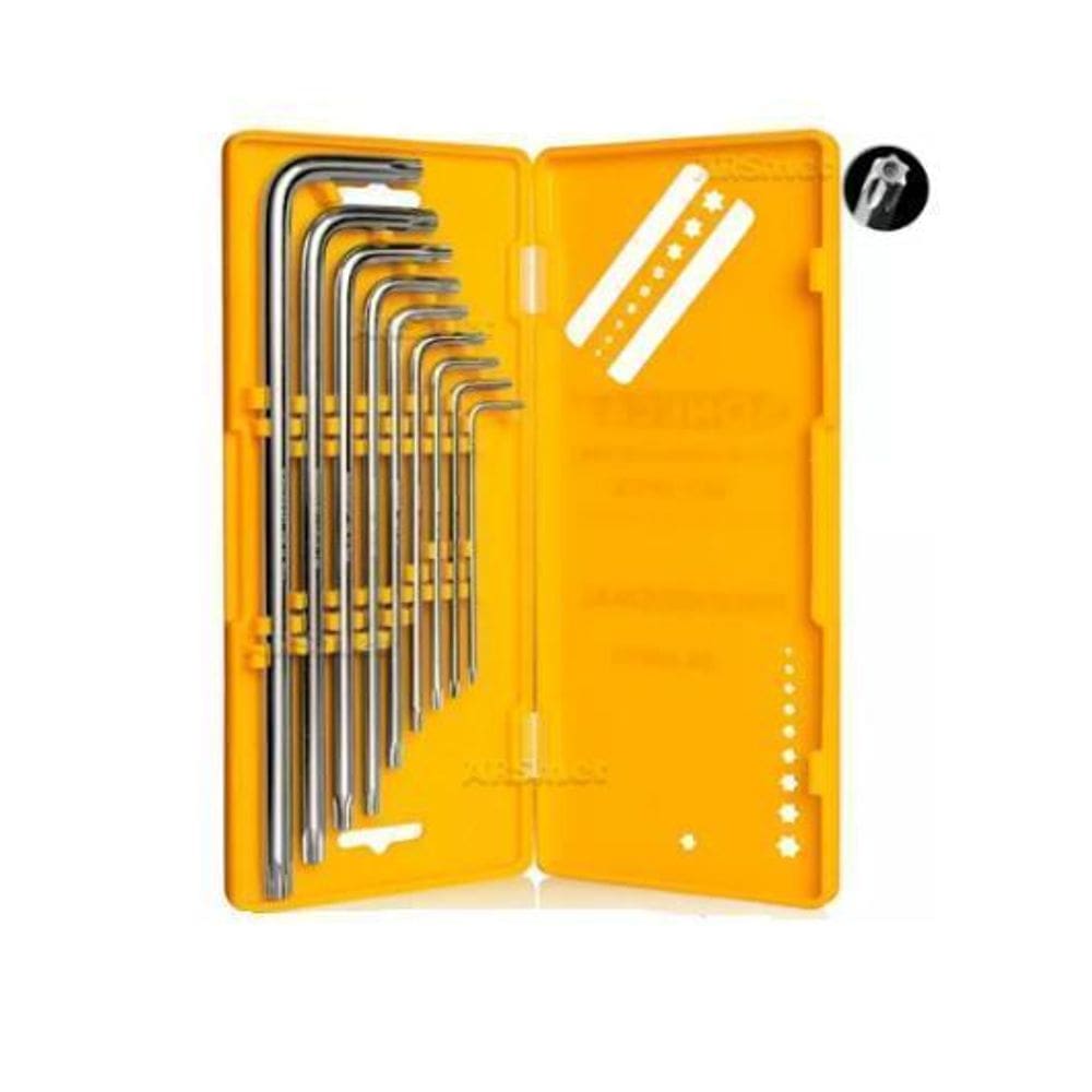 Jogo De Chave Torx Torques Longa Com 9 Peças - Soneca