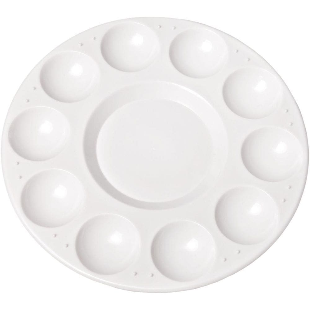 Paleta para pintura gode plast. redondo17cm 10 cavidades
