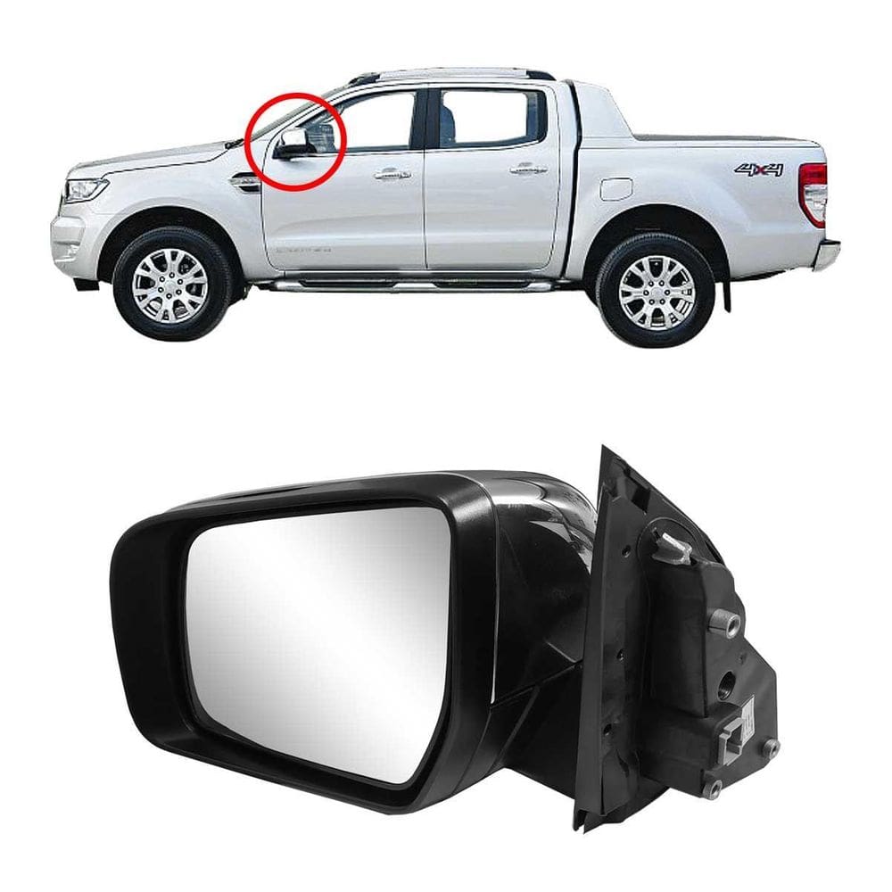 Retrovisor esquerdo ford ranger 13 a 17 capa cromo metagal