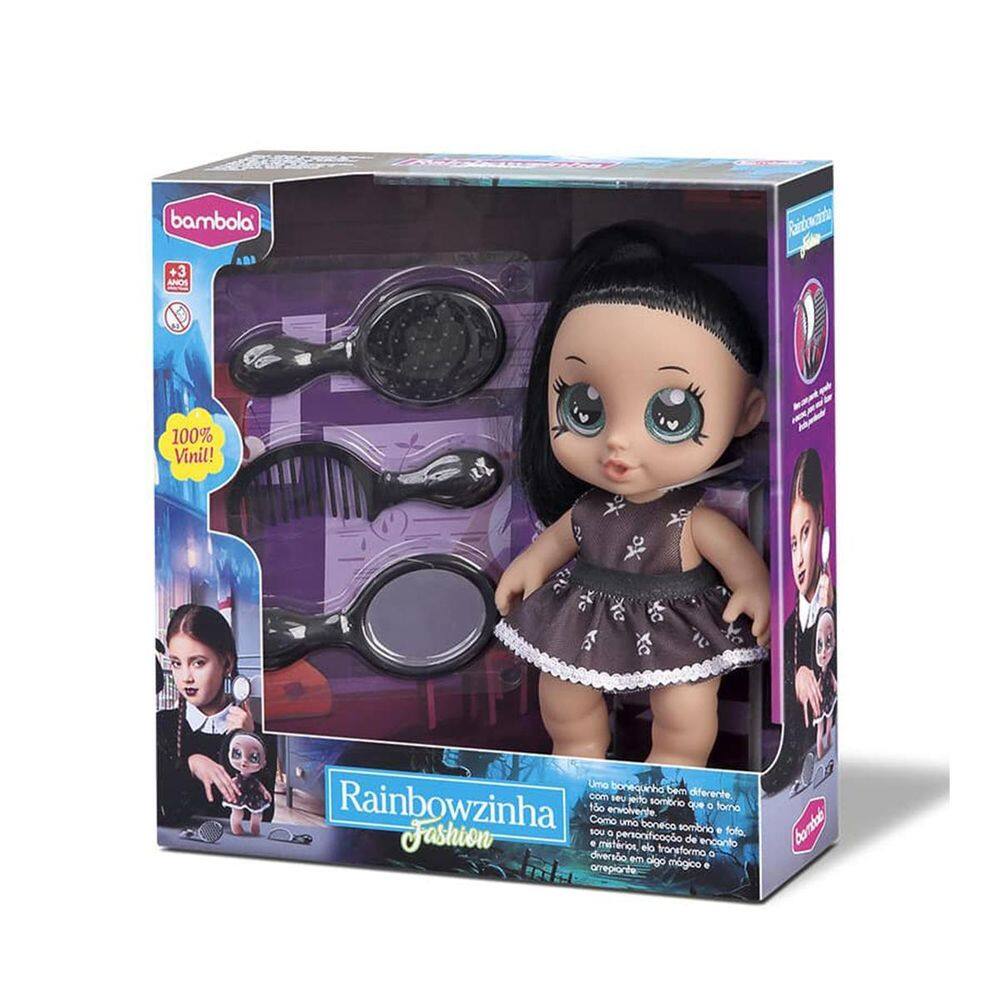 Boneca Baby Rainbowzinha Fashion Sombria +3 Anos Bambola